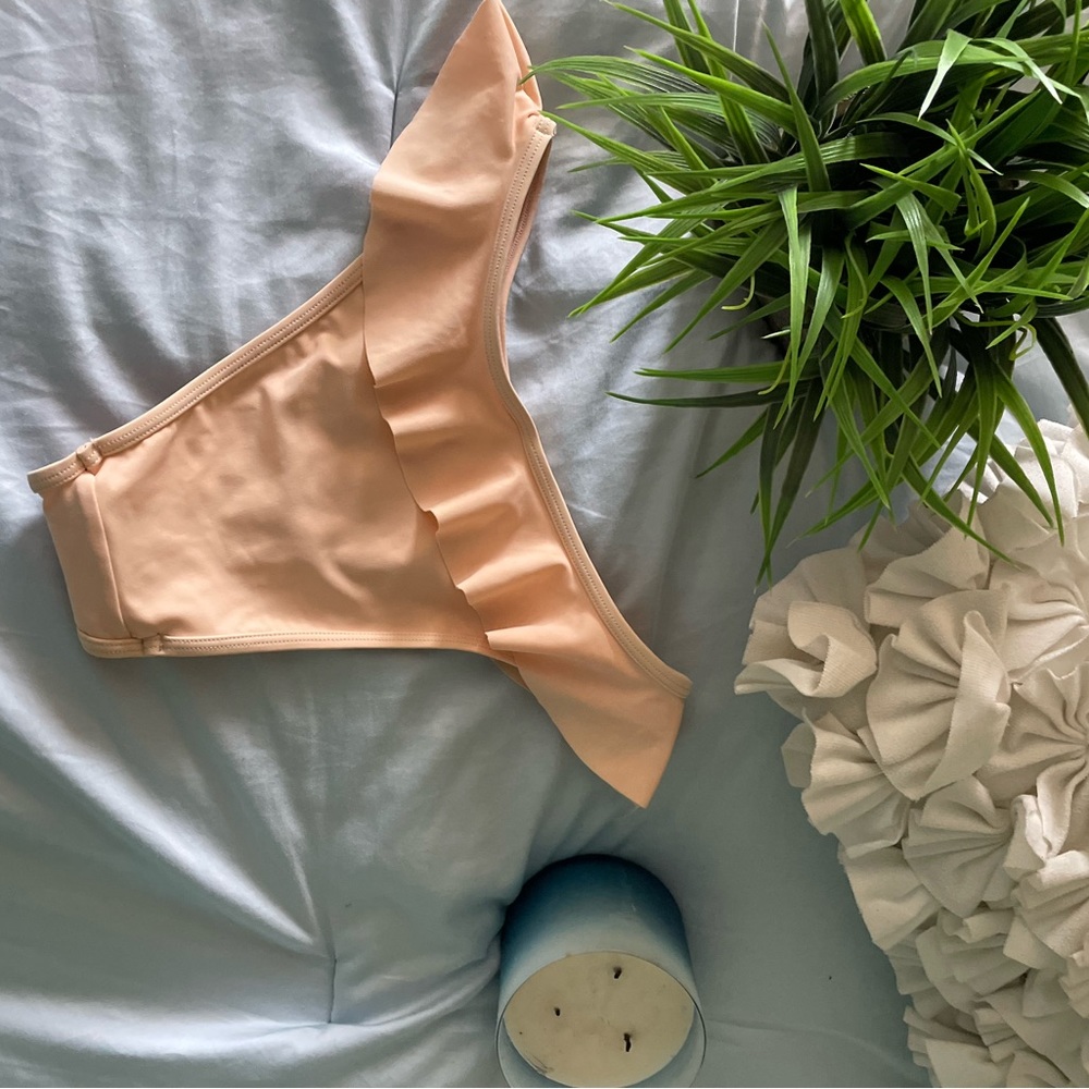 GNASH SWIM HIGH RISE RUFFLE BIKINI BOTTOMS - Picture 4 of 5